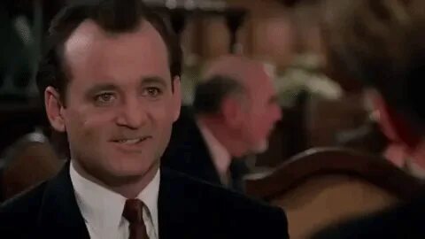 Scrooged bill murray maniac GIF - Find on GIFER