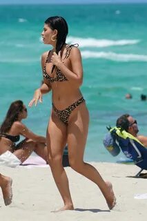 Sophia Gasca Looks Hot in an Animal Print Bikini at the Beac
