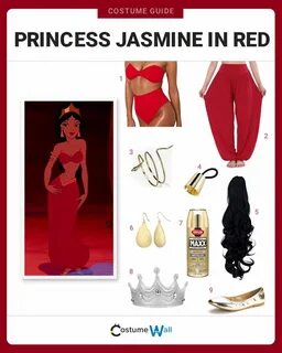 Dress Like Princess Jasmine in Red Princess jasmine costume,