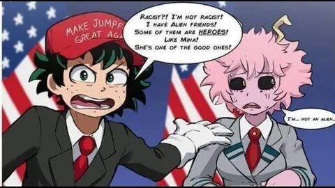 Deku Trump and Mina Comic Dub - YouTube