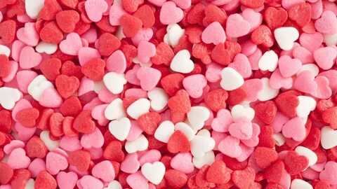 Обои сердце, конфета, розовый, сладость, брызгает Full HD, H