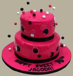 Открытка Розовый торт на день рождения - картинки, открытки 