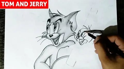 Tom and Jerry Pencil sketch Drawing with Pencil - Art with A