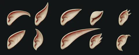 ArtStation - Zbrush - 40 Fantasy Ear IMM Brushes