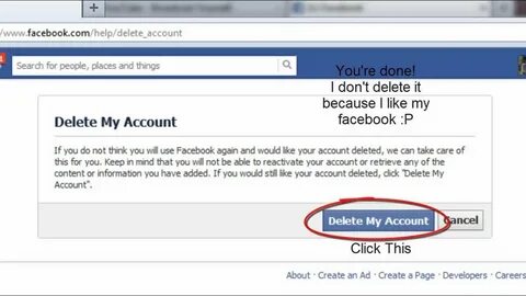 How to delete your Facebook account (fast) FREE 2012 - YouTu