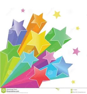 Shooting Star clipart coloured star - Pencil and in color sh