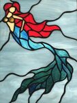 Stained Glass Mermaid Disney stained glass, Stained glass pa