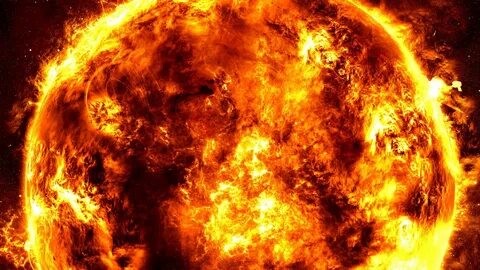 HD desktop wallpaper: Landscape, Universe, Fire, Sun, Stars 