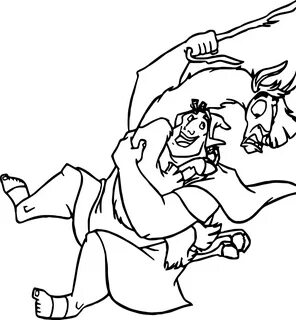 The Emperor New Groove Rope Camel Disney Coloring Pages Sket