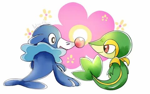 Popplio and Snivy Cute pikachu, Pokemon, Original pokemon