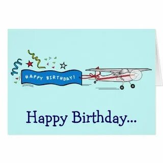 Happy Birthday Airplane the Whole Gang Greeting Card on PopS