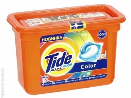 Купить Капсулы Tide Pods "Color", 15 х 24,8 гр./Капсулы для 