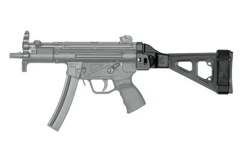 SB Tactical SBT5KA Side Folding Brace, Black, Fits MP5K, SP5