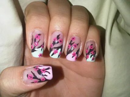 Jelly's Nails: Cherry Blossom Nails Cherry blossom nails, Ch