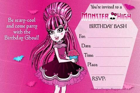 Monster High Party Invitations - Mickey Mouse Invitations Te