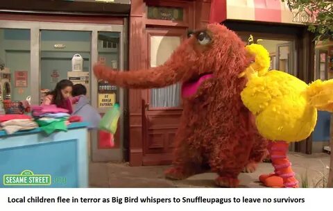 Big Bird gives advice to his friends - Imgur