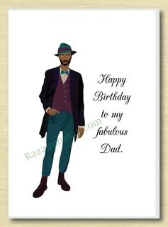 African American Dad Birthday Card D Dad birthday card, Neph