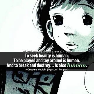 Oyasumi punpun Anime quotes, Manga quotes, Anime qoutes