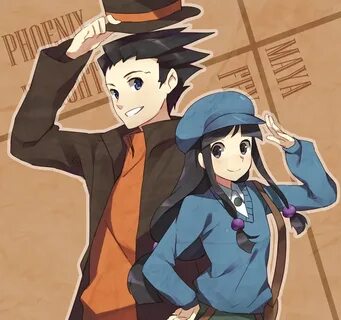 Phoenix Wright and Maya by raemz-desu on deviantART Phoenix 