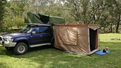 Homemade DIY Ute (Truck) canopy camper with buit in rooftop 