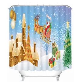 christmas shower curtain clearance - Beddinginn.com