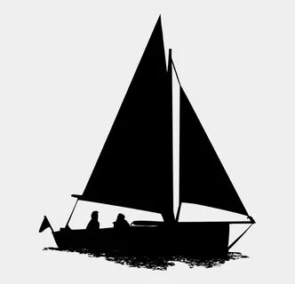 Sailboat Clip Art Silhouette - Silhouette Of A Boat, Clipart