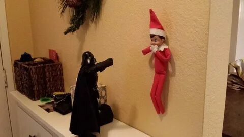 Vader's getting really sick of this Elf on the Shelf shit. -