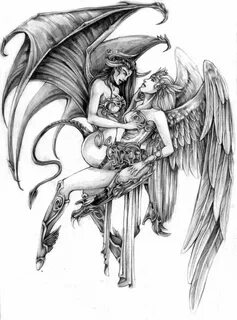 Angel And Devil Drawing at GetDrawings Free download