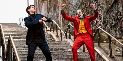 Joker and Peter Parker Dancing Template HD Joker and Peter P
