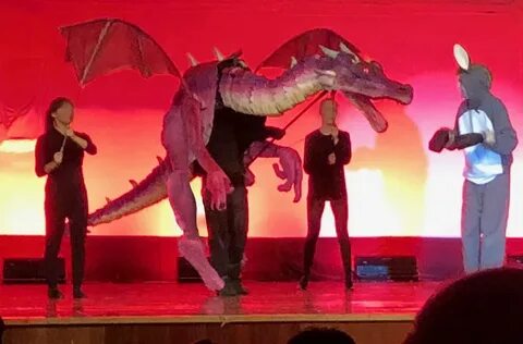 Dragon Puppet for Shrek the Musical - Hot Wire Foam Factory 