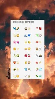 emoji combos! Emoji combinations, Cute emoji combinations, E