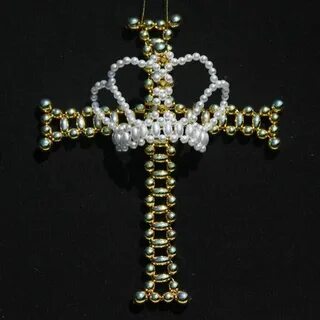 Victory Crowned Cross - Large Chrismons, Chrismon patterns, 