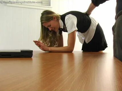 Real Spankings Institute - Monica: School Girl Paddling And 