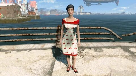 White cherry sequin dress at Fallout 4 Nexus - Mods and comm