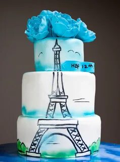 Eiffel Tower Cake Eiffel tower cake, Birthday cake pictures,