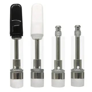 Snap Lock Ceramic Vape Cartridge Glass Tank Atomizers Thick 