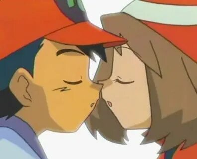 May & Ash About to Kiss! Pokemon sketch, Pokemon comics, Pok