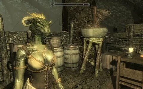 Skyrim argonian female.