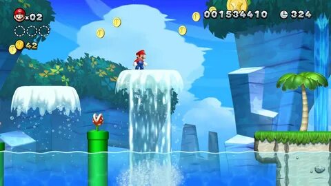Sparkling Waters Star Coins locations: New Super Mario Bros.