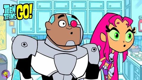 Teen Titans Go! Coloring Book Starfire and Cyborg Coloring P
