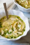 Cozy Greek Lemon Chicken Soup Recipe on ASpicyPerspective.co