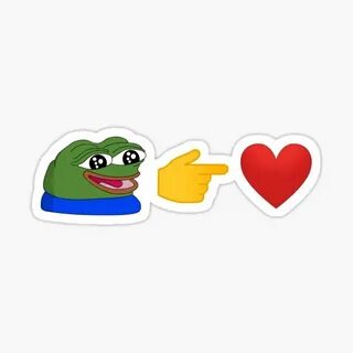 "peepoHappy point_right heart twitch emote" Sticker by scoot