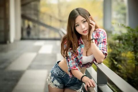 Download wallpaper look, girl, Asian, section girls in resol