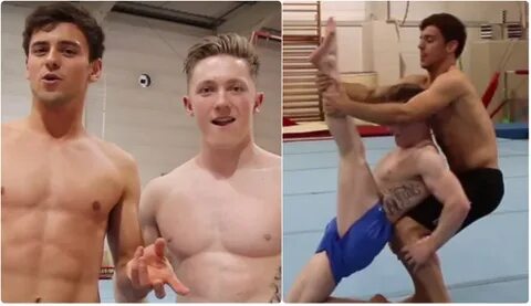Tom Daley And Nile Wilson Try Some Cheeky Yoga Poses Video G