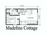 12 x 24 cabin floor plans - Google Search Guest house plans,