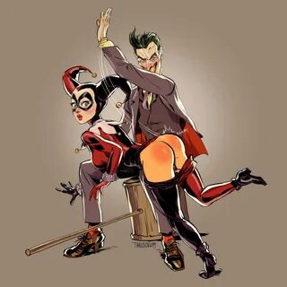 Harley Quinn and Joker Tits Spanking Erect Nipples Nipples L