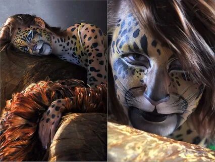 Art Body Painting Leopard Body Painters: Anna Wilinski and. 