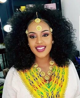 Clipkulture Beautiful Habesha Bridal Hairstyle with Ethiopia