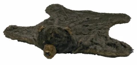 Grizzly Bear Rug Bear rug, Bear skin rug, Faux bear skin rug