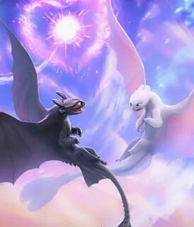 Toothless and luna the lightfury Imagem de fundo para iphone